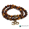TCC™ Natural Tiger Eye Stone Om Buddha Bracelet